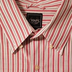 Vintage Chaps Button Down Dress Shirt 100% Cotton
